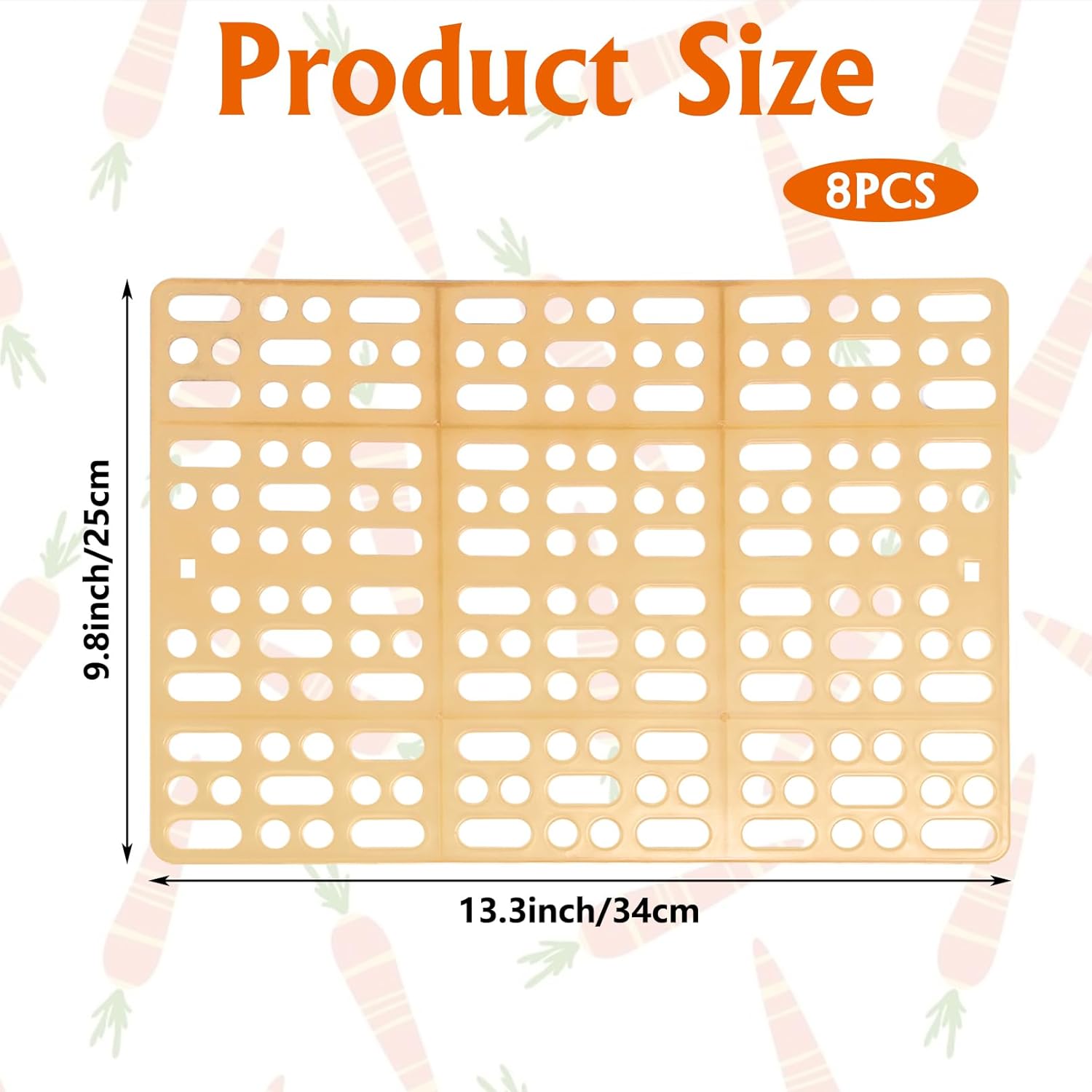 Hamiledyi Large Rabbit Litter Box Corner Bedding Box Chinchilla Toilet Hamiledyi 8 Pcs Rabbit Cage Mats Small Animal Plastic Feet Pads Floor Mat