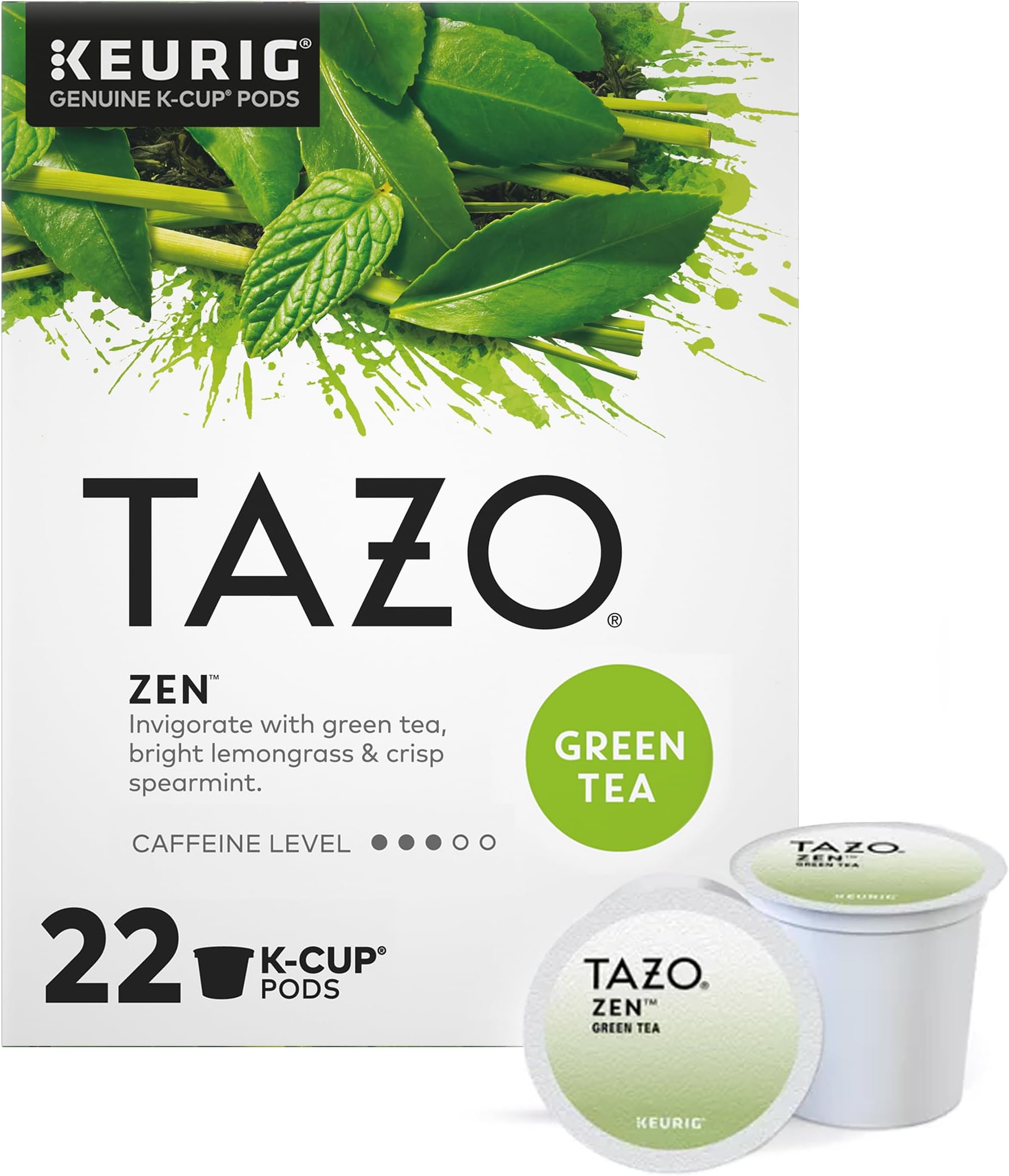 Tazo Zen Green Tea Keurig KCups, 32 Count Grocery Tea