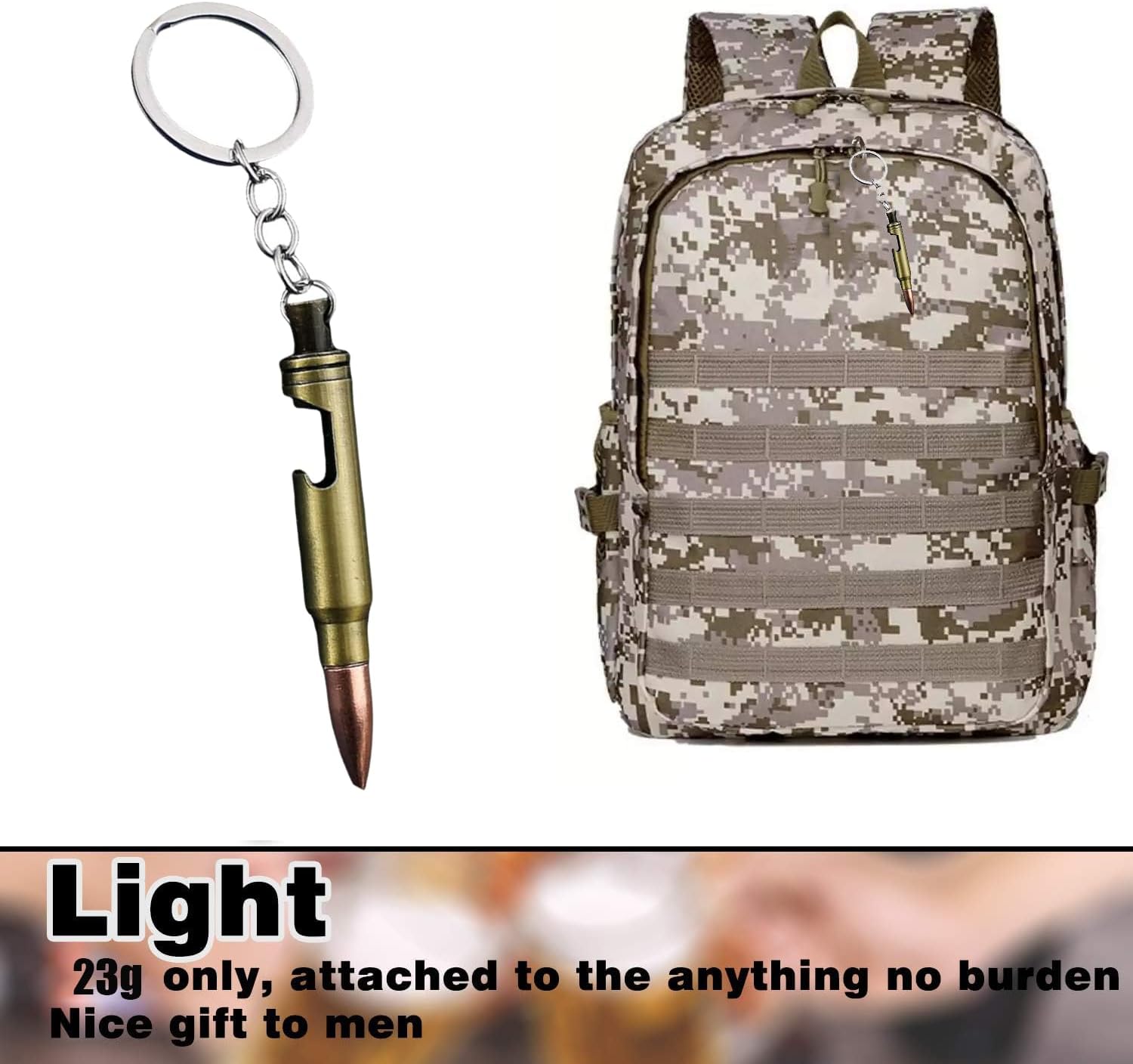 Metal Keychains for Men, Metal Warrior Key Ring Pendants