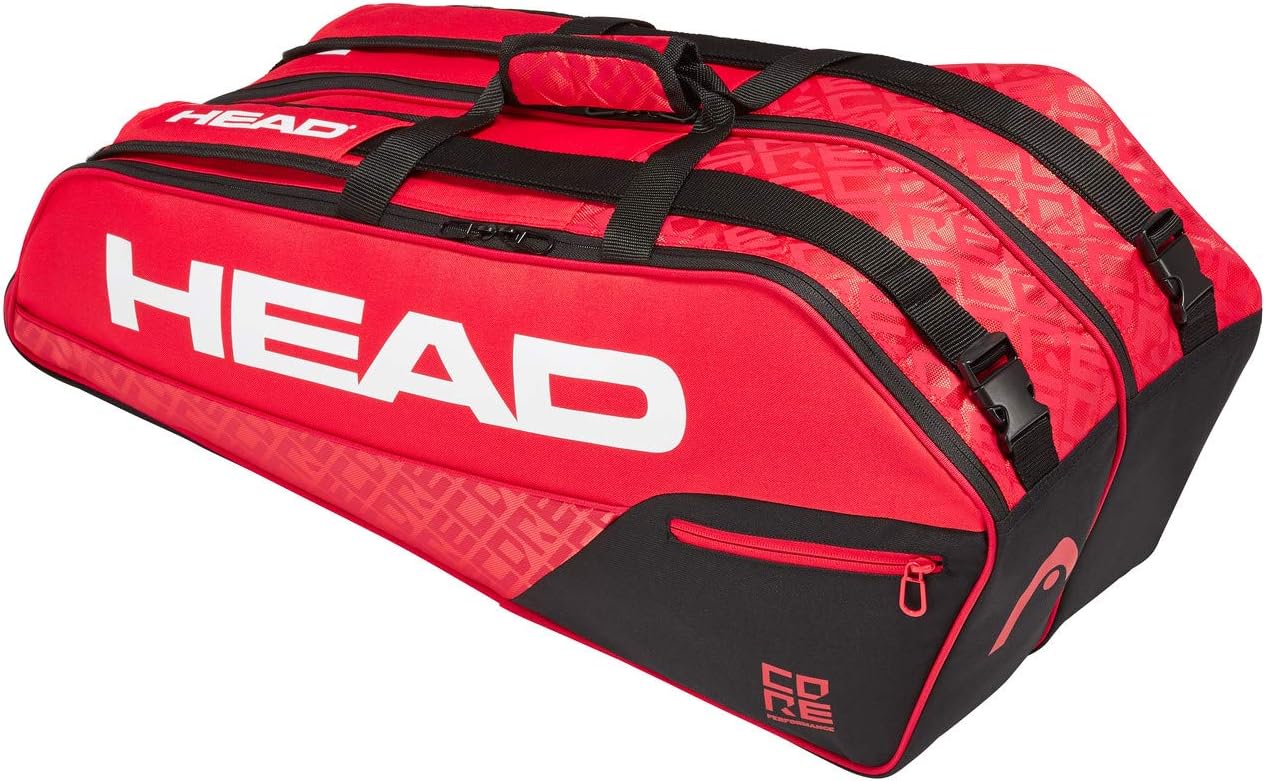 HEAD Core Combi 6 Racquet Bag for Tennis, Squash, Badminton or Pickleball