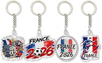 4Pcs World Cup Keychain 2026 World Cup Party Favors Ideal World Cup Gifts for Soccer Lover