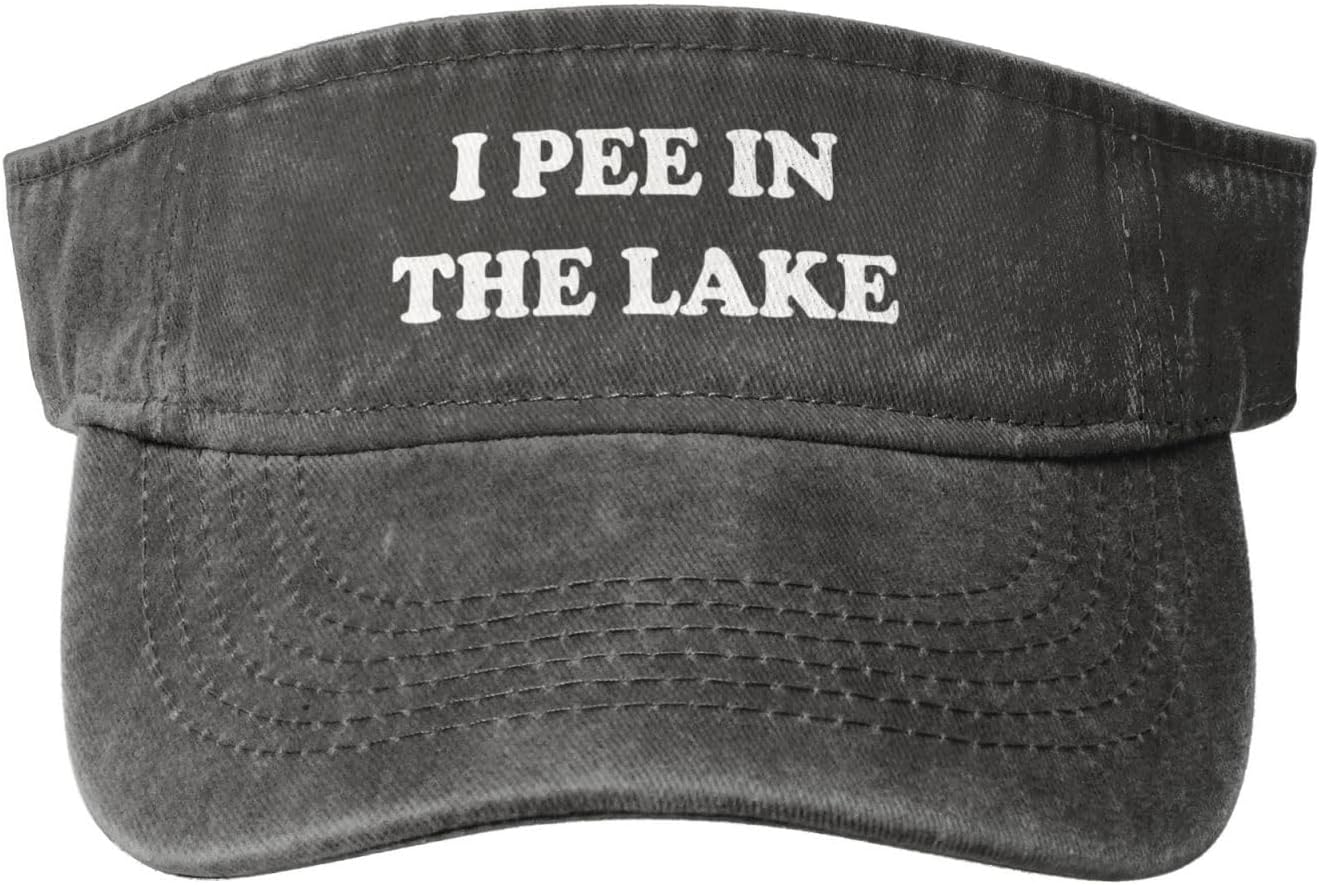 i Pee in The Lake-Golf Hat Funny Golf Hats Sports Sun Visors Empty Top Baseball Caps Snapback Men Women