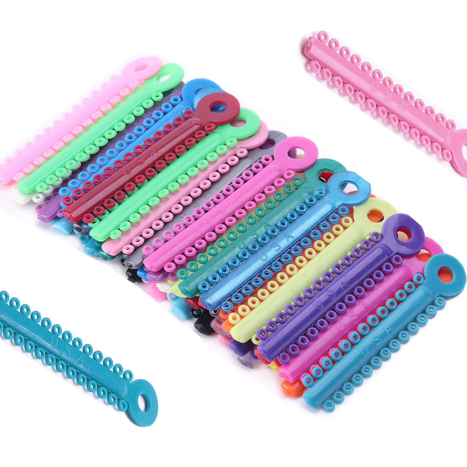 Buy AZDENT Dental Orthodontic Ligature Ties for Braces brackets MultiColor 1014Pcs/Bag Teeth