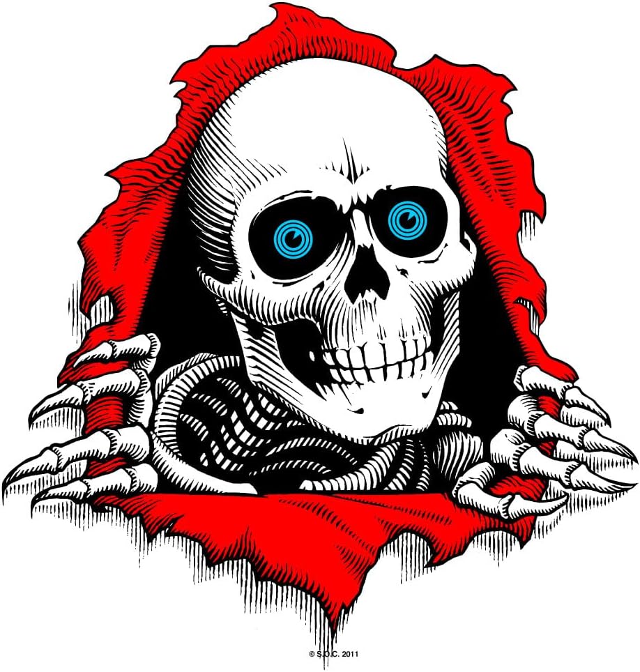 Powell Peralta - Adhesivo para rampa Ripper de 12.0 in, transparente