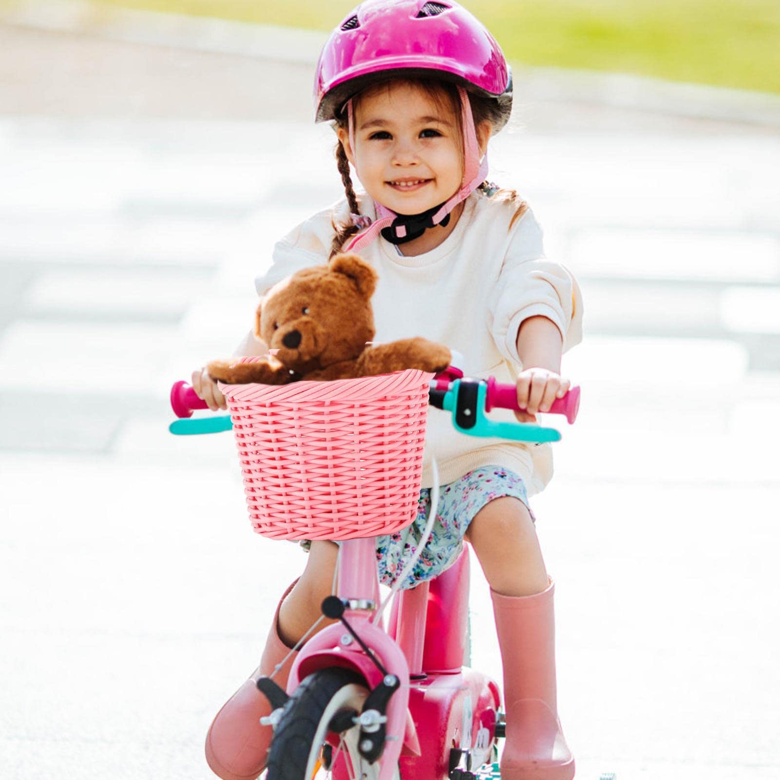 子ども自転車用 手編みかご自転車 籐のカゴ 自転車ウィッカーバスケット ガールズ Amazon.co.jp: echesa 子ども自転車用 手編みかご 自転車 籐の