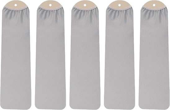 Fan Blade Covers Suitable for Most Ceiling Fan Blades- Fits Fan Blades 5-6" Wide, 19.5-22" Long-Light Gray- 5 Pack