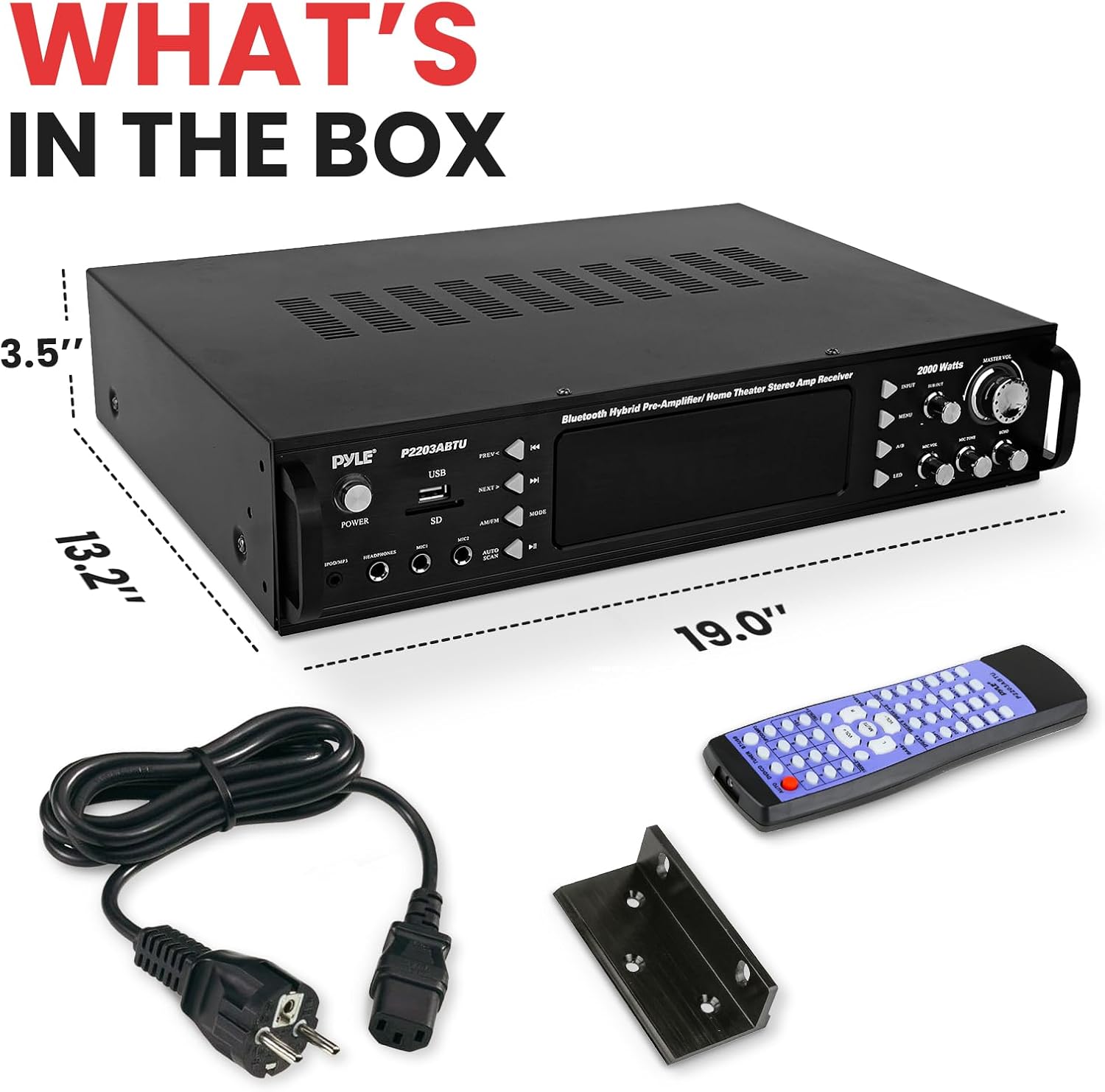 Pyle P2203ABTU.5 Box Contents