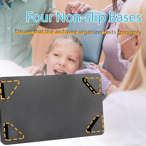 Miniatura 5 de ANNWAH Organizador de alambre de arco acrílico dental, caja de alambre de ortodoncia con tapa para clínica dental, organizar y almacenar cables de