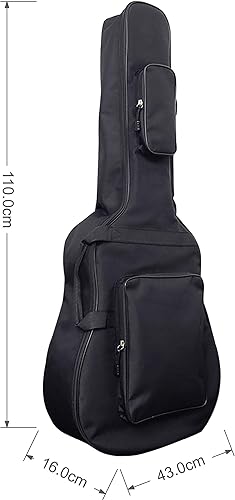 Miniatura 6 de Bolsa de guitarra jumbo gruesa e impermeable de 42 pulgadas y 43 pulgadas para guitarra acústica