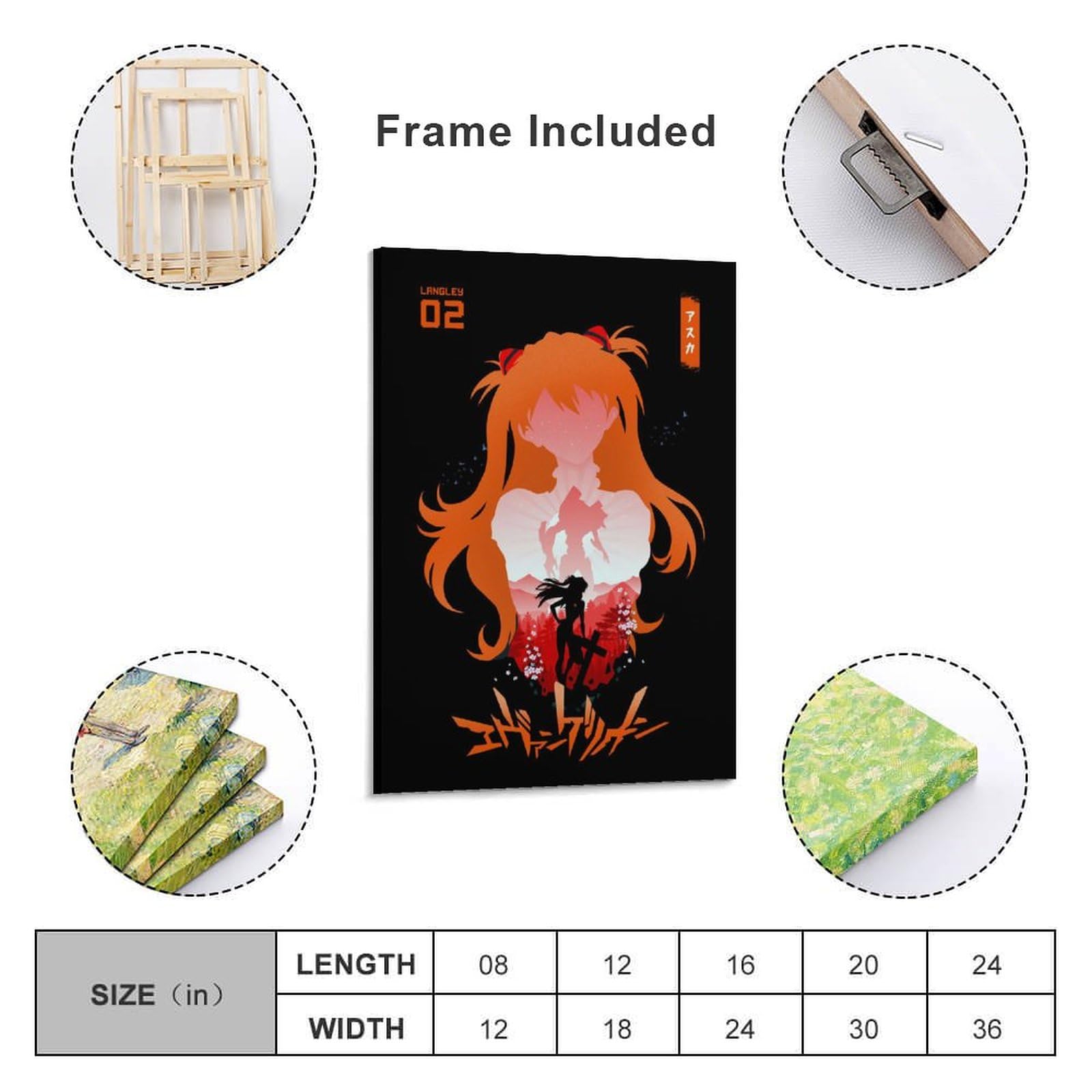 Amazon.co.jp: GENERIC アスカ エヴァ 02 エヴァンゲリオン アニメ