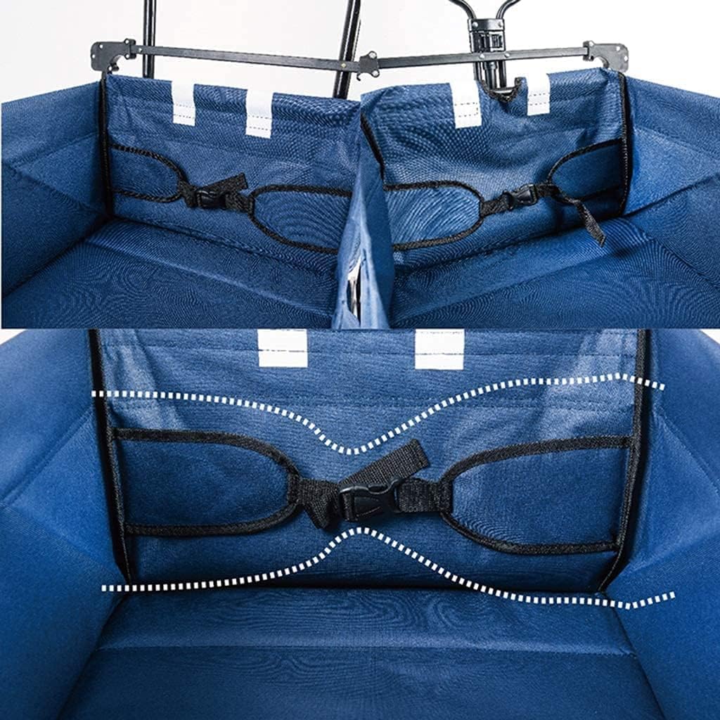 Outdoor Folding Utility Wagon Folding Camping Cart 4 Wheeled Trolley Outdoor Heavy Duty Beach Cart for Garden Fishing Load-Bearing 85kg/187lbs (Color : Style 6) (Style 1)