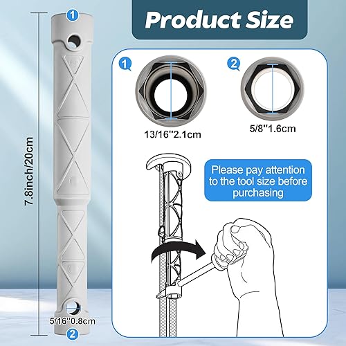 Vista 2 de Enhon Herramientas de instalación de grifo de cocina compatibles con la colección Moen 118305 de repuesto, herramienta de extracción e instalación