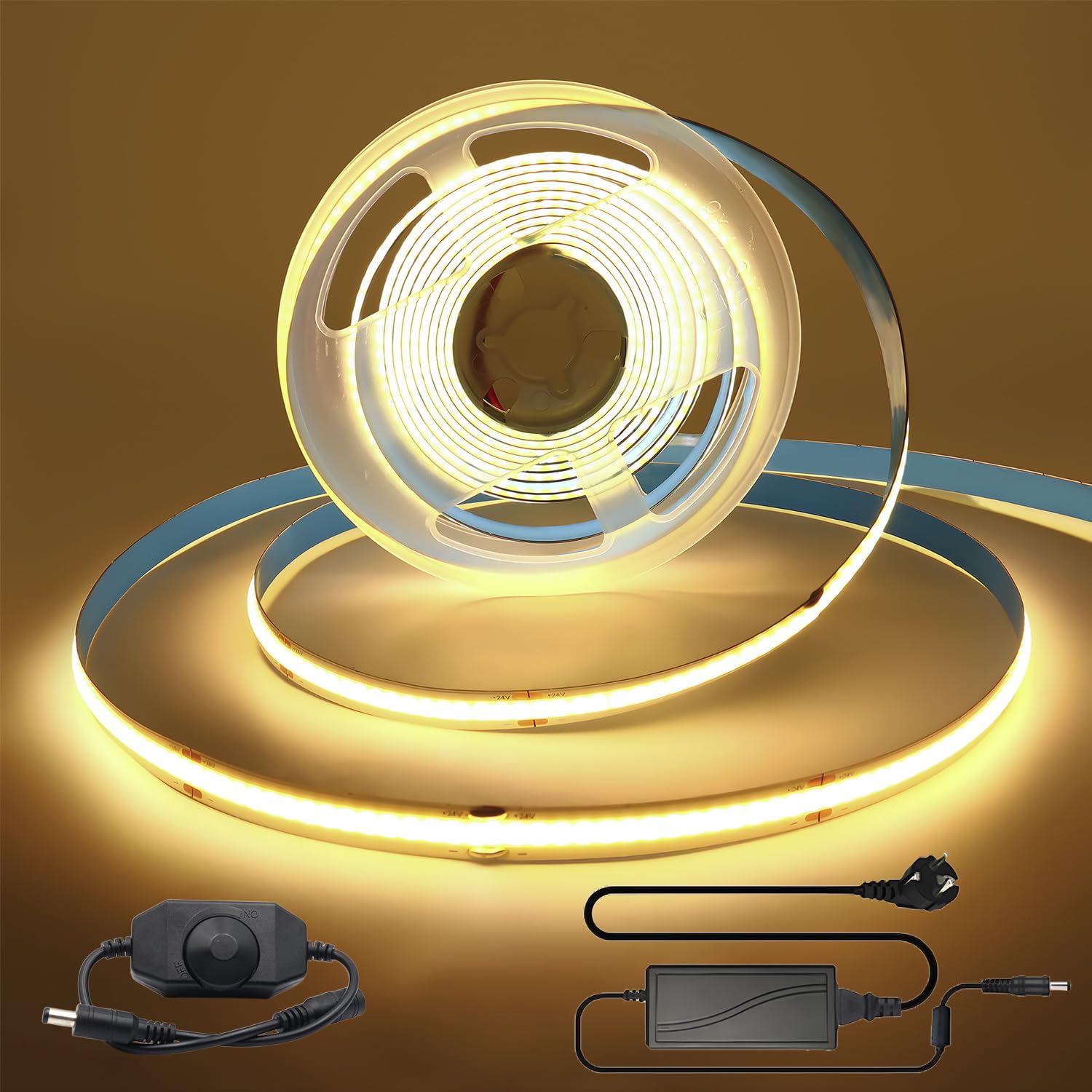 FCOB Striscia LED 336 480 528 LED Ad alta densà flessibile FOB COB Ha condotto la luce RA90 Natura calda Bianco freddo Lineare dimmerabile 12V 24V  39