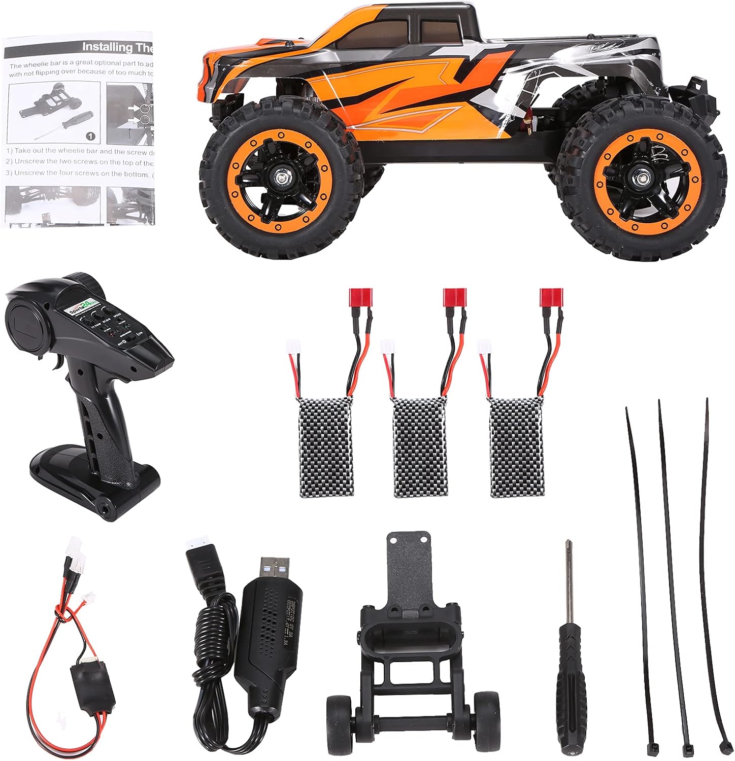 Dimensions of the GoolRC 16889A Pro RC Car