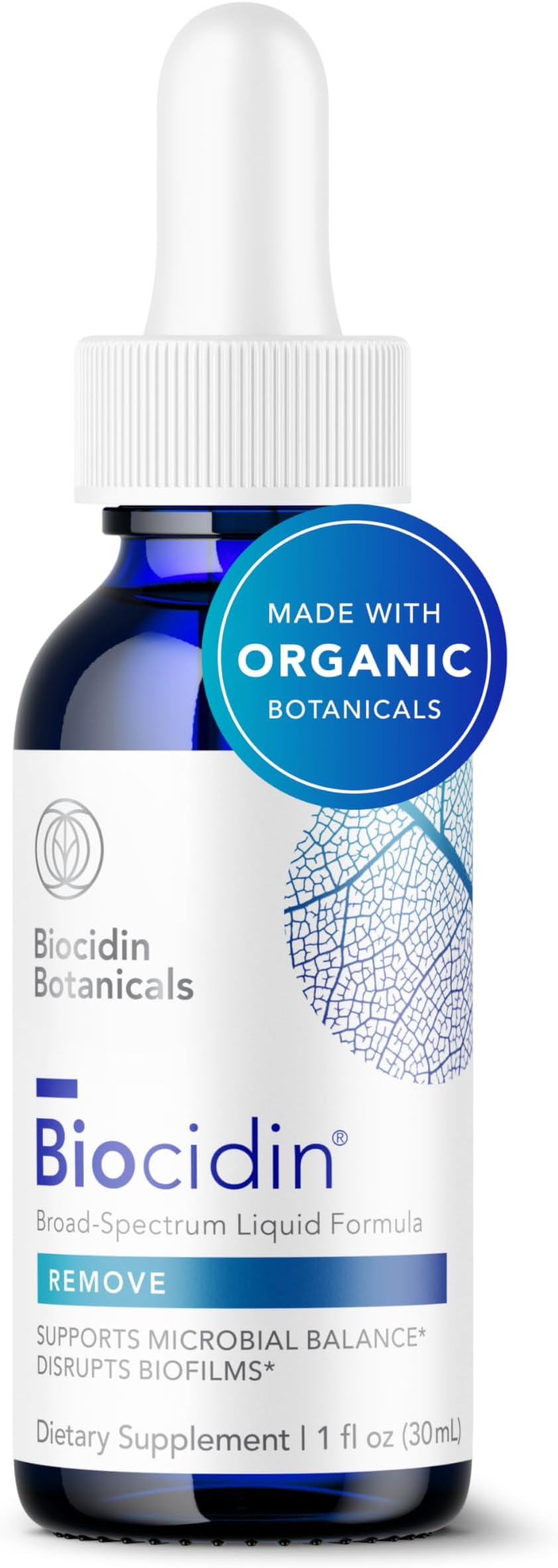 Biocidin Liquid Formula - Biocidin Broad-Spectrum Botanical Drops for Microbiome Balance - Biofilm Buster Support and Gut Detox Cleanse Routine - 18 Botanical Extracts (1 Oz)