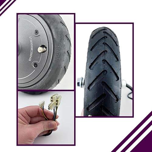 Miniatura 5 de AlveyTech Conjunto de motor de cubo y rueda delantera (36 voltios y 500 vatios) - para Xiaomi Mi M365, Bird, Lyft, Kit de motor neumático de