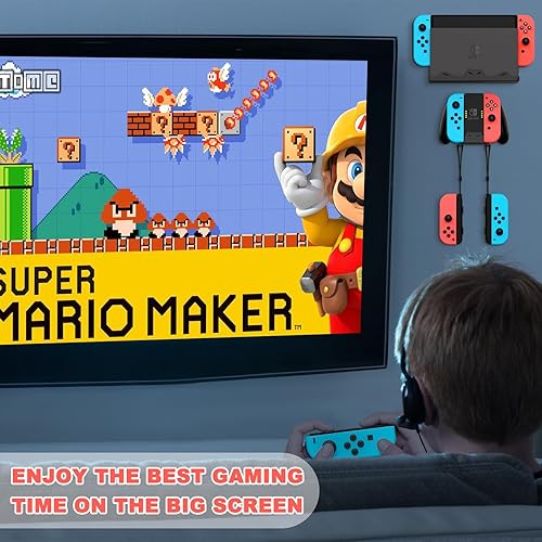 Miniatura 6 de BracNova Wall Mount for Nintendo SwitchSwitch OLED -Steel Switch Wall Mount with Controller Holder Safely Store Your Switch Console Near or Behind