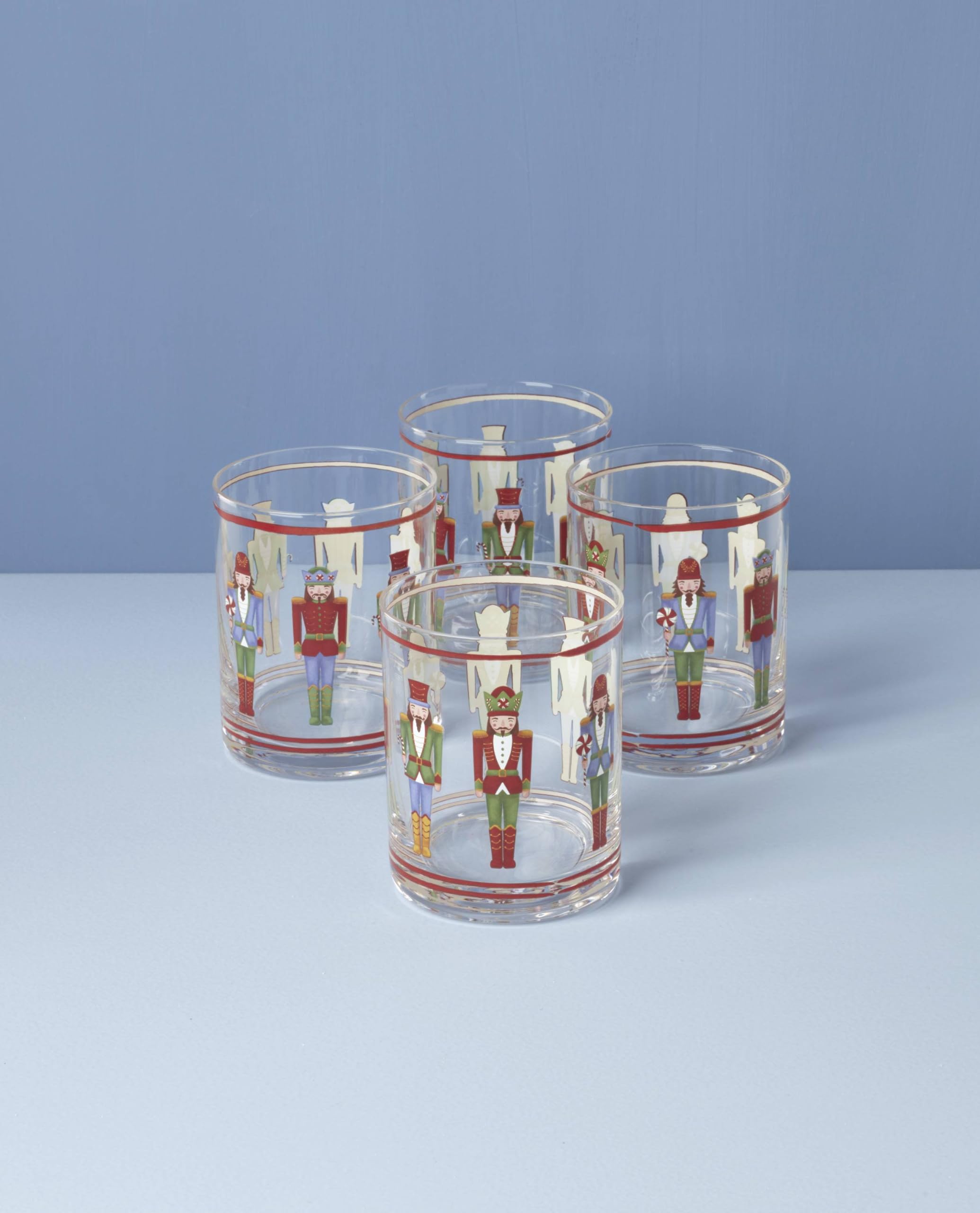 Amazon.com | Lenox 896921 Nutcracker Double Old Fashioned Glasses 
