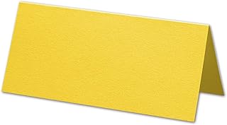 Artoz 1001 Tarjetas de mesa 100 x 90 mm, color Sonnengelb 50 unidades
