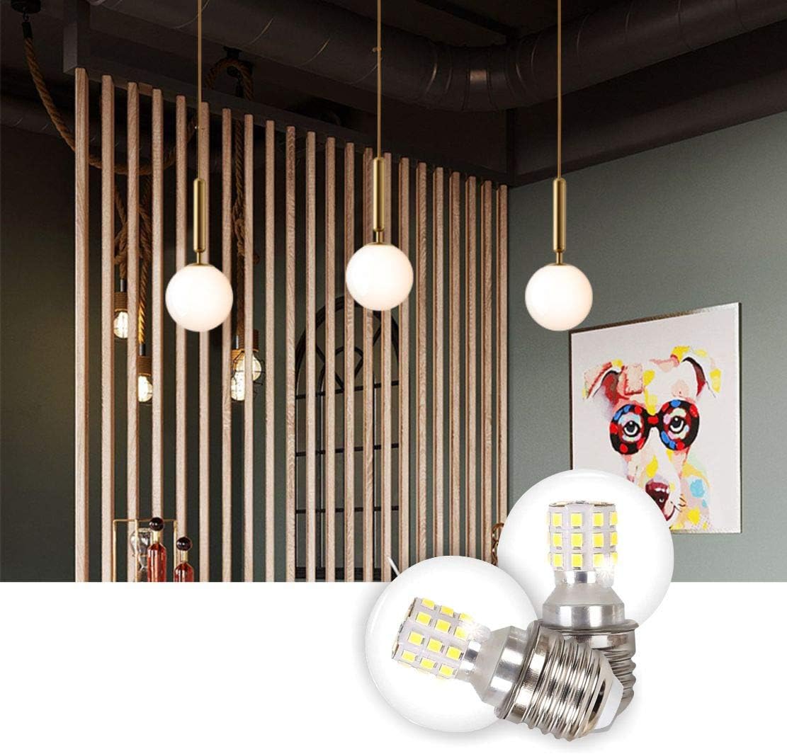 BOKT Mini Led Light Bulb 7W 110V for Glass Globe Pendant Light Bulbs Non-dimmable 360 Degrees Beam Angle Pack of 6 (Warm White 3200k, 7w)