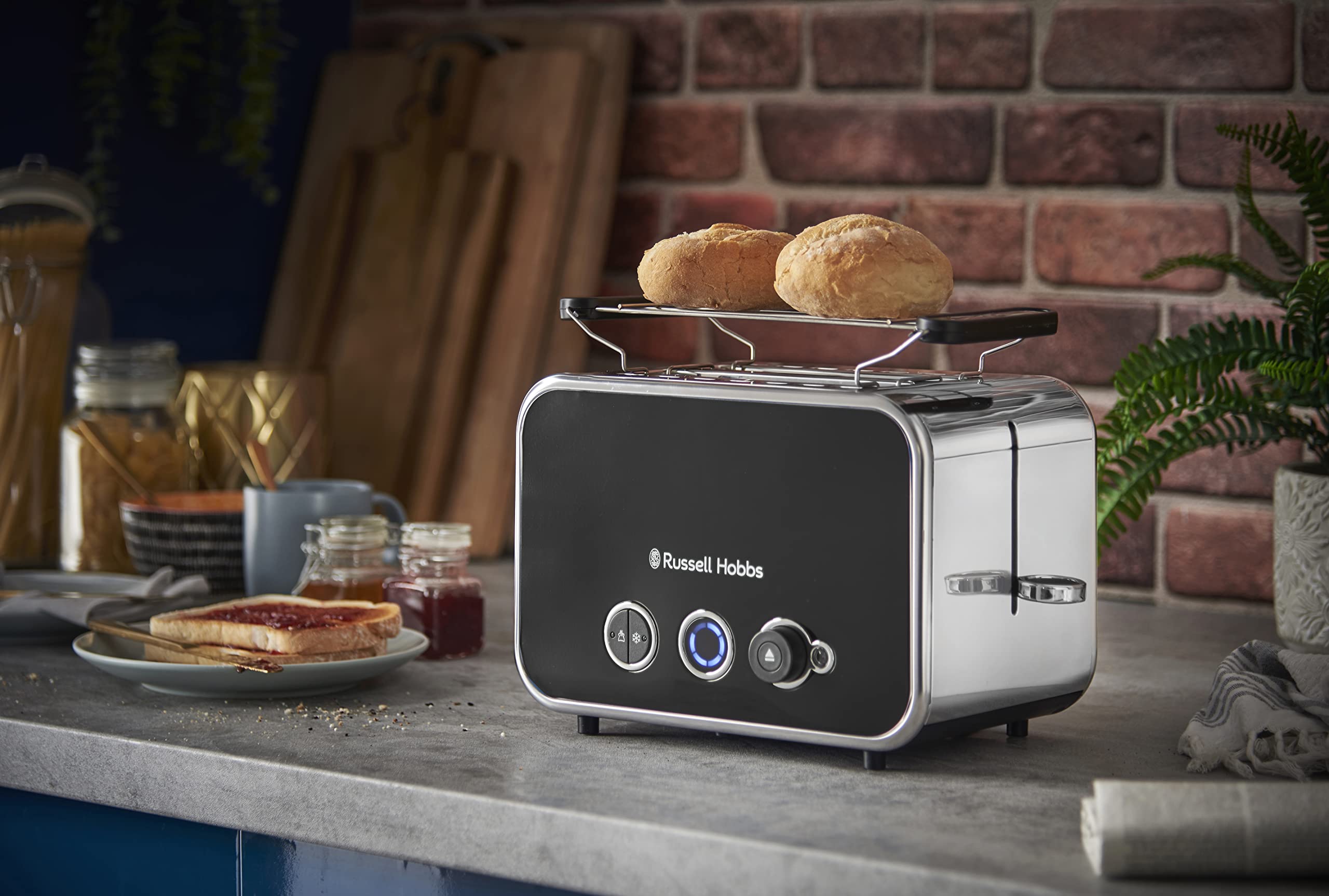 Image secondaire de Grille Pain Russell Hobbs Distinctions Noir - Design Retro Premium