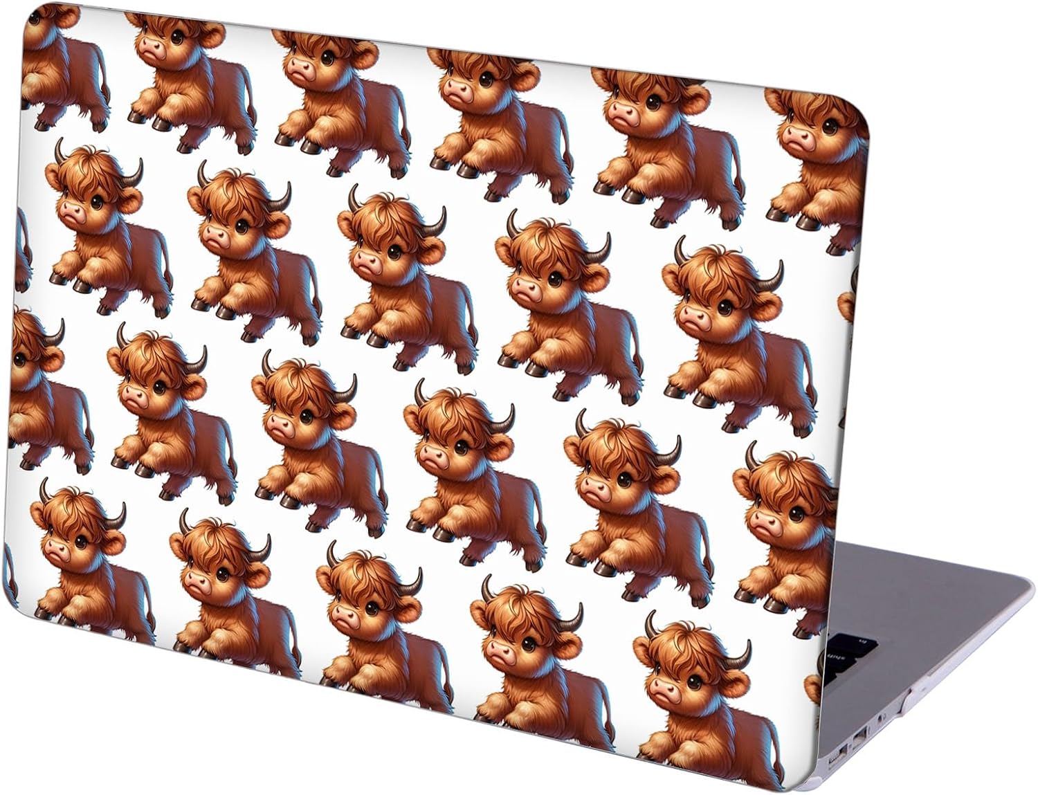 Compatible with MacBook Neo 13-inch, Hard Shell Case with Keyboard Cover and Screen Protector (A3404 A18 Pro chip, 2026 Release) - Highland Cow MD8659