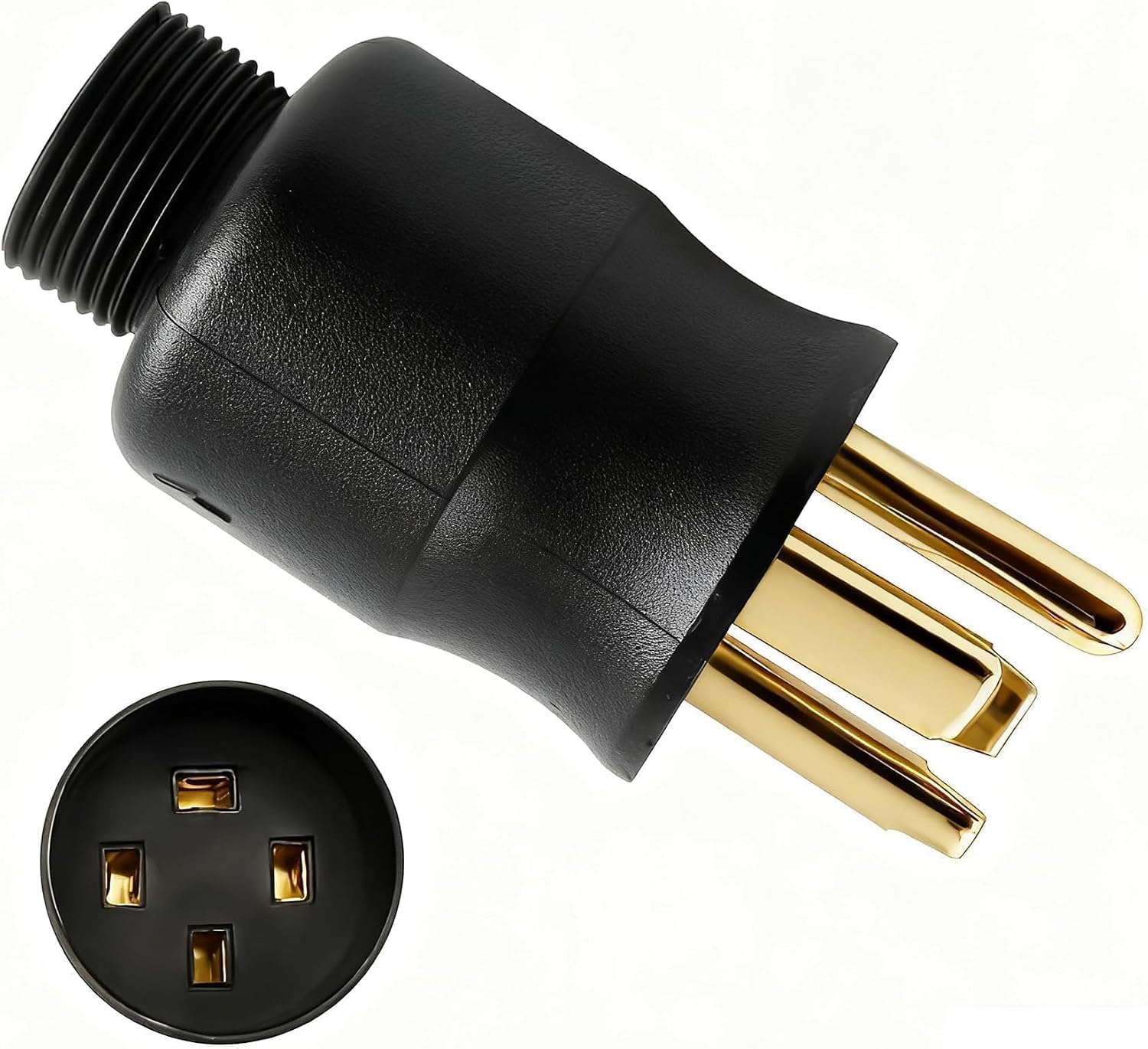 219258 Multi-Voltage Adapter Plug Fit for Miller & Hobart Welders/Plasma Cutters, 230 Volt 6-50P 4 Pin to 3 Prong Replacement Plug for Welding Power Cord