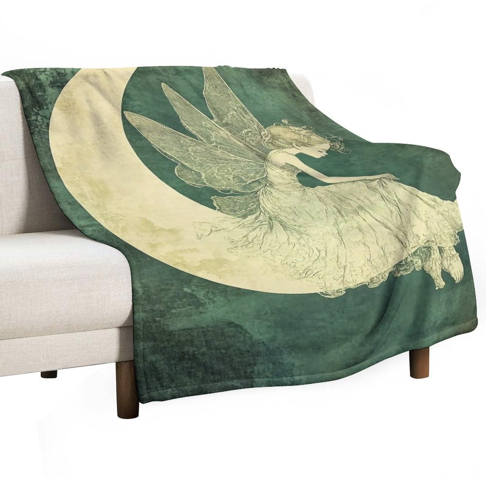 YHGSREUOH Fairy Slumber Silence (2) Flannel Blankets Fleece Soft Throw Lightweight Plush Gifts for Couch, Bed, Cozy Sofa Plush, Chair, Lovers 138x175cm(55x70in)
