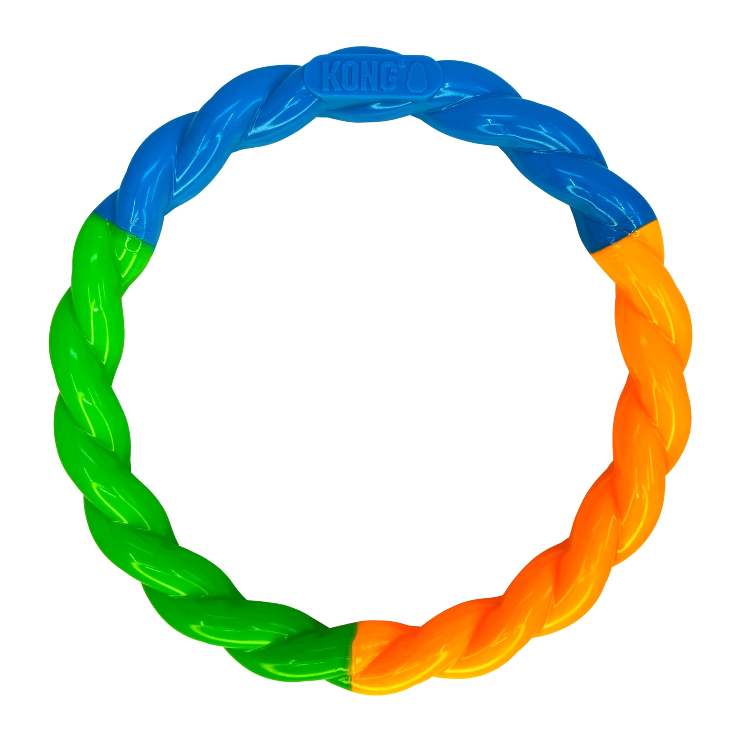 Amazon.com : KONG Twistz High-Viz Ring - Durable Fetch and Tug Toy