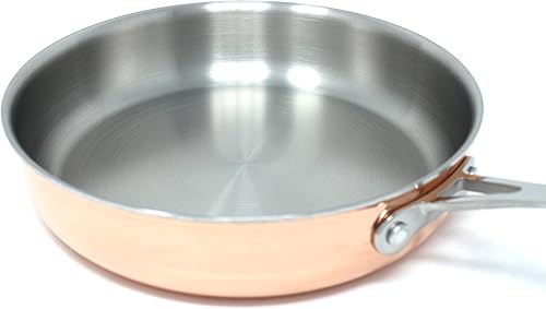 Miniatura 2 de CONCORD Utensilios de cocina de cobre natural Triply (sartén de 9.5 pulgadas)