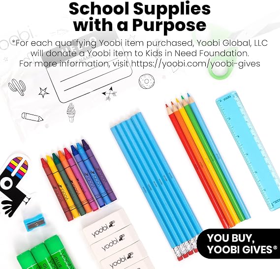 Yoobi Index Legal Dividers Card Holder Set 3x5 Pack of 4 with Storage Cases & Tab Dividers Holds 100 Cards Each Colorful Note Card Organizer for Students, Teachers & Office Use