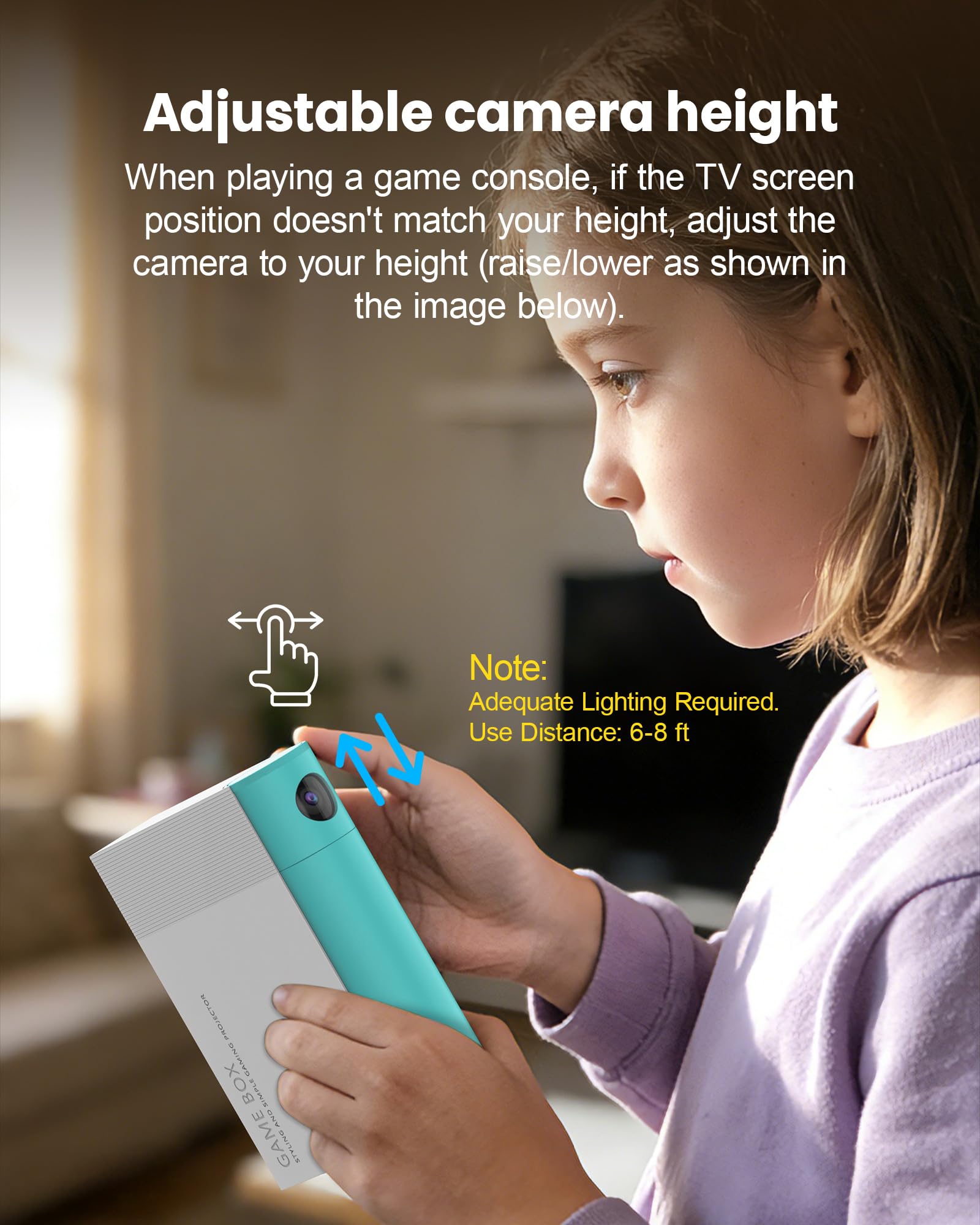 AR Motion Game Console for Kids: Plug and Play TV Video Game System for Indoor Physical Play Interactive Family Fun Game Nights Parties Playtime - Great Gift for Boys Girls (Green&White)