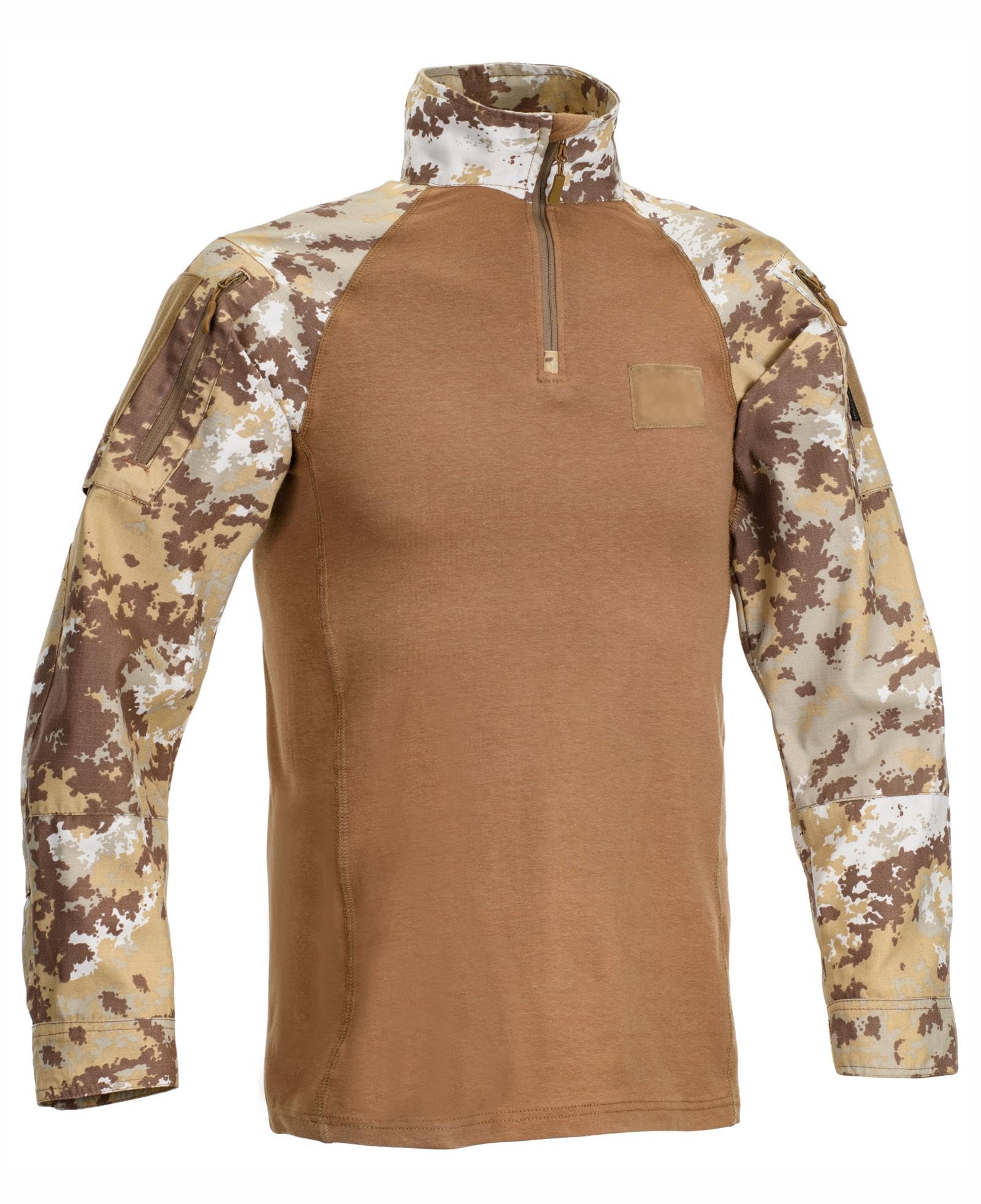 Defcon5 Combat Shirt Tiger 3267 Tasche sui Gomiti per Protezioni Soft (Desert Vegetato, 2X-Large)