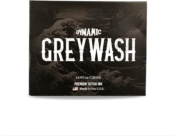 Dynamic Color Greywash Set, 4 Shades + Mixer, Made in USA Since 1990, 4 oz
