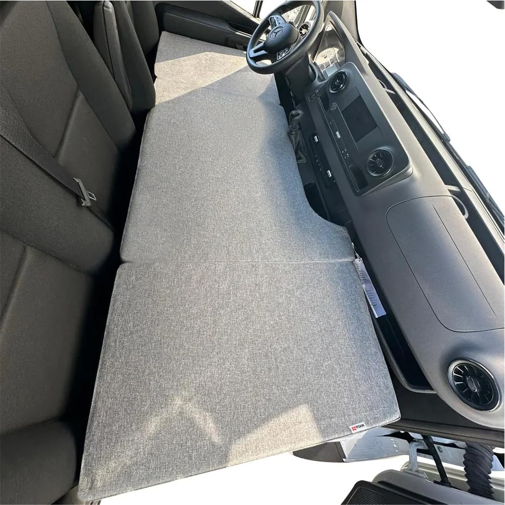 K'Foam Matelas Pliable pour lit Avant de Camping-Car Mercedes Sprinter (2018-2025), Couleur Grise