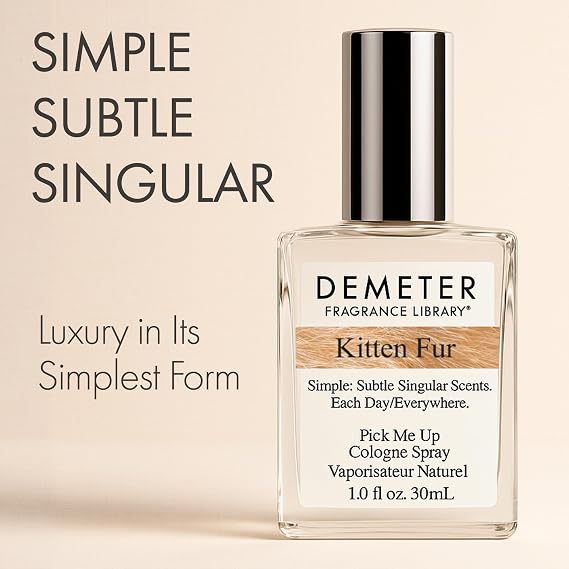 DEMETER Natural Perfume Spray Cologne for Women and Men, Kitten Fur, 1 oz
