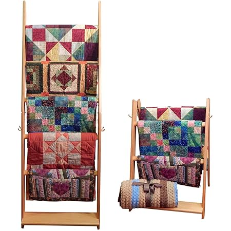 Amazon.com: The LadderRack It's 2 Quilt Racks in 1! (7 Rung/24
