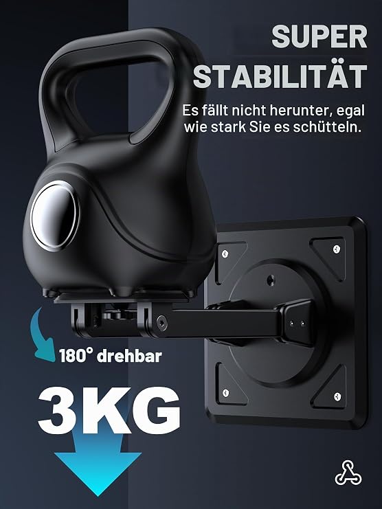 Projector Stand Mount 3-in-1 for Ceiling Wall & Table 360° Rotating Projector Wall Mount Multi-Angle Adjustable Stand Compatible with a 1/4 Inch Thread Connection