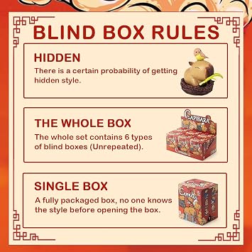 BEEMAI Capybara Series 1PC Blind Box Figures, Random Design Cute Figures Collectible Toys Birthday Gifts