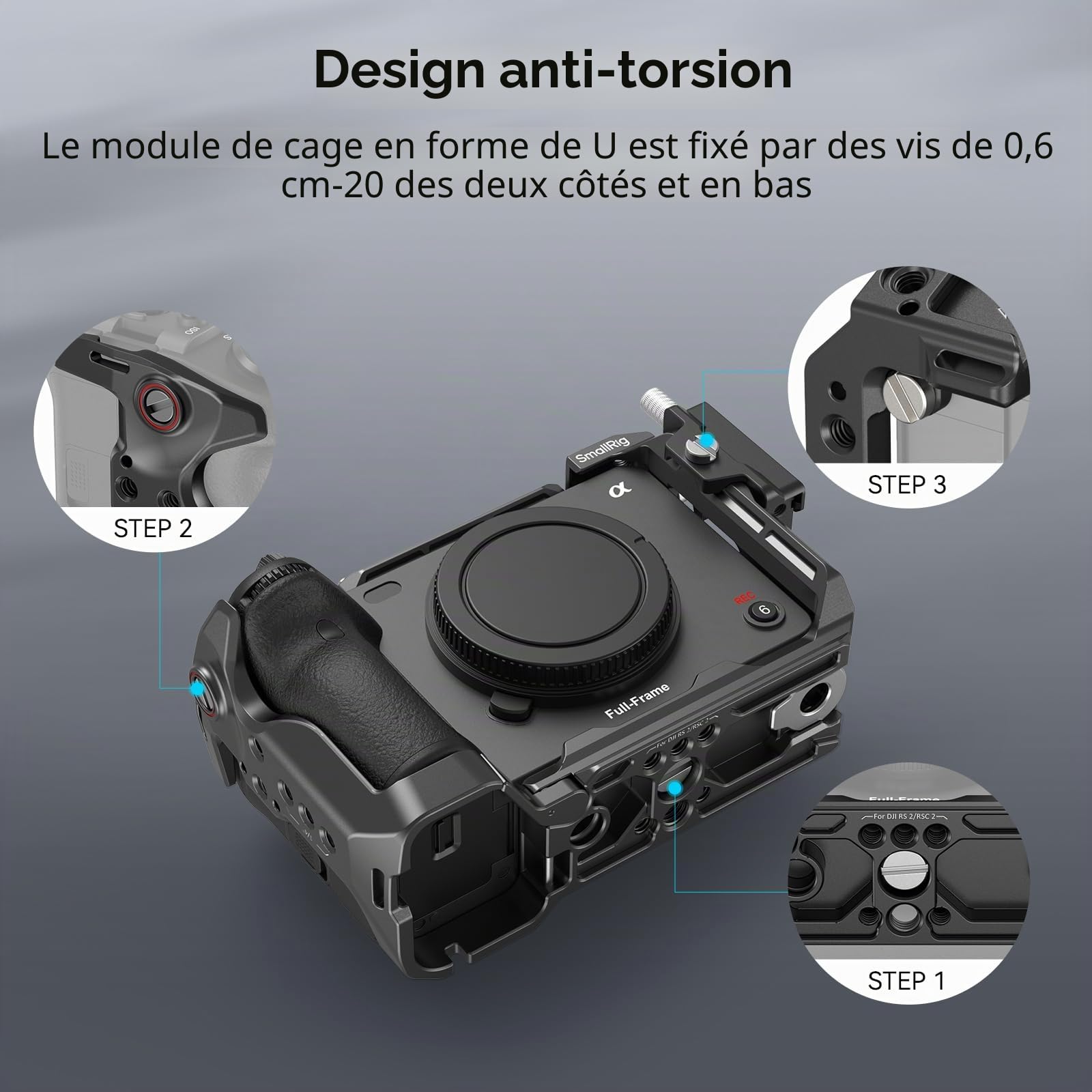 SMALLRIG Cage pour Sony FX3/FX30-4183 | Provenance France. Emballage securisé. Livré avec Facture dont TVA.