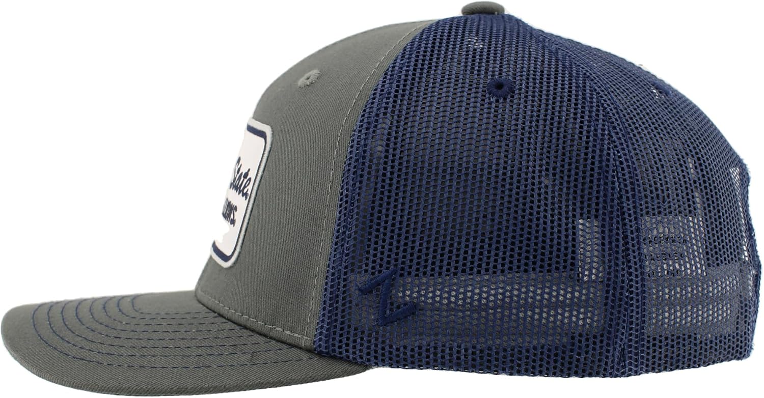 ZHATS Standard NCAA Officially Licensed Trucker Hat Dakota Patch Brick Gray, Grey, One Size - Image 3