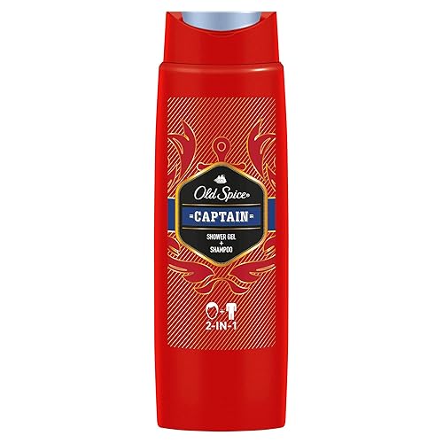 Miniatura 2 de Old Spice Captain Gel de ducha y champú para hombres (6 x 8.5 fl oz), gel de ducha 2 en 1 + champú, con fragancia masculina de larga duración,