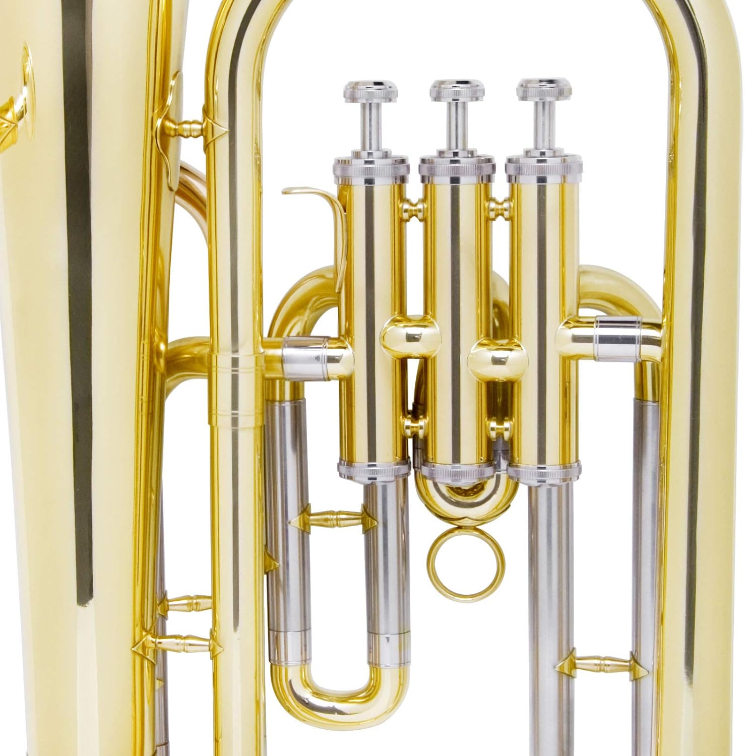 Mendini B Flat Baritone with Stainless Steel Pistons (Intermediate) : Musical Instruments