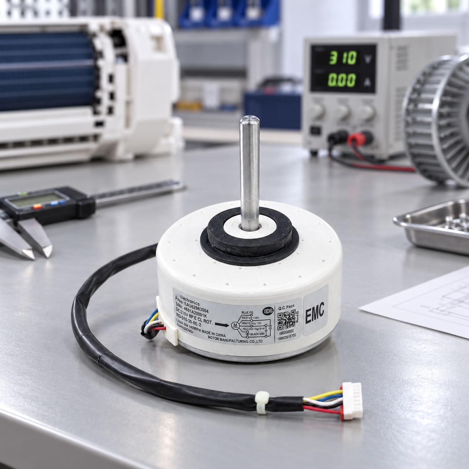 Inverter Innengerät Lüftermotor mit angeschlossenem