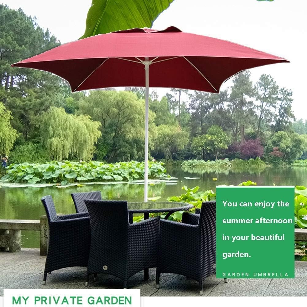 Outdoor Sun Shade Hanging Umbrella Parasols Square Patio Garden Table Umbrella, Perfect for Outdoor Yard, Beach Commercial Event Market, Swimming Pool Side Outdoor Parasol