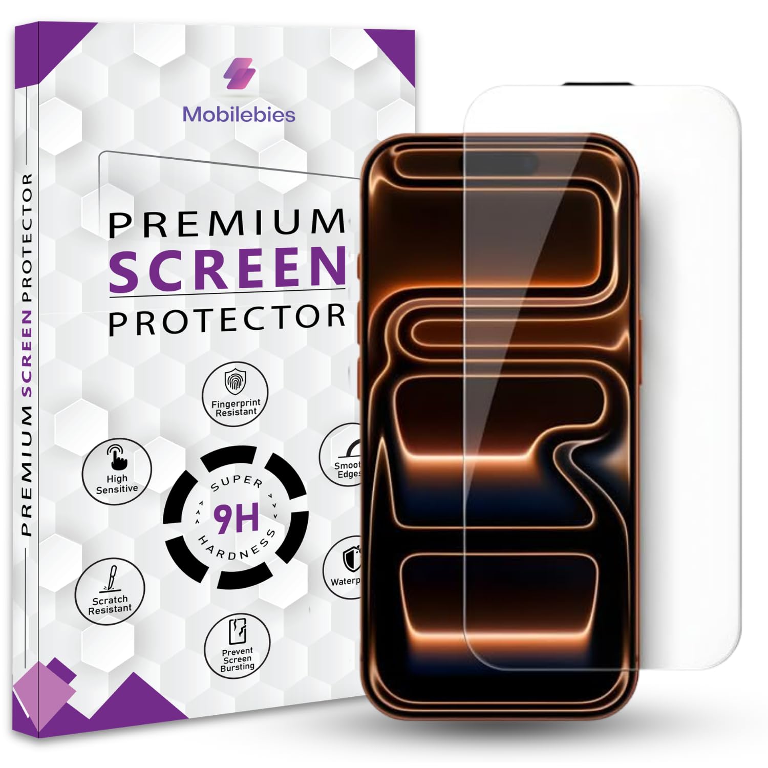 Borderless Premium Tempered Glass Screen Protector Guard For iPhone 17 Pro (6.3 Inch, Pack of 1) | Edge to Edge Coverage With Easy to installation kit-image-13