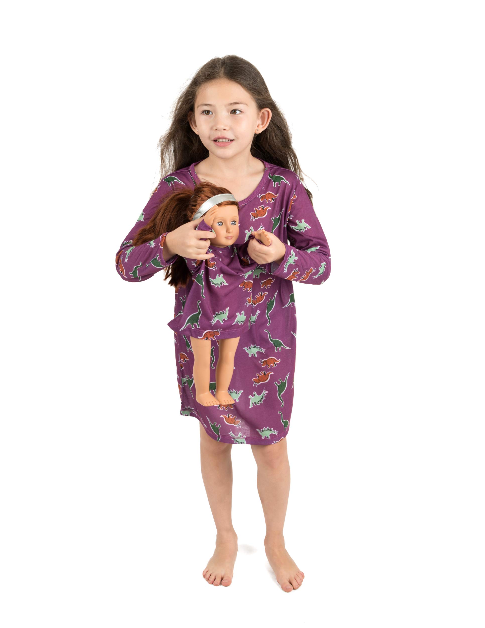Leveret Matching Doll & Girls Nightgown Kids & Toddler Pajamas Unicorn Sleepwear (4-14 Years) *Fits American Girl Doll