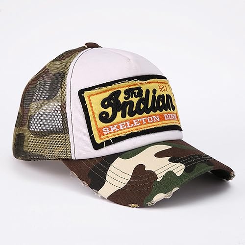 Miniatura 4 de Sombrero de béisbol de malla ajustable para hombres y mujeres sombrero de cadera envejecido sombrero de sol para adultos unisex sombrero de pesca