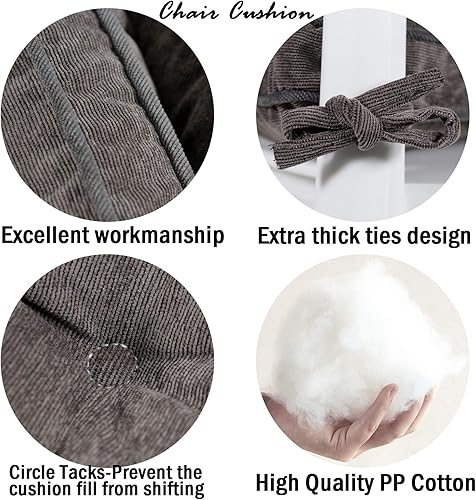 Miniatura 2 de Tiita - Almohada cuadrada para el suelo, cojín de asiento grueso para yoga, meditación, sala de estar, balcón, oficina, exterior, 22 x 22 pulgadas.