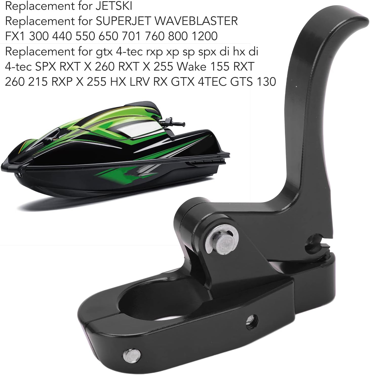 Acouto Finger Throttle, for Short Lever Throttle Thumb Assembly (Black)